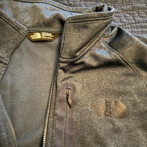 The North Face Heather Blue 1/2 Zip Jacket